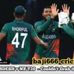 Bangladesh vs New Zealand T20 Series - Couldn't Grab the Tickets? Head to Online Action on Baji666!